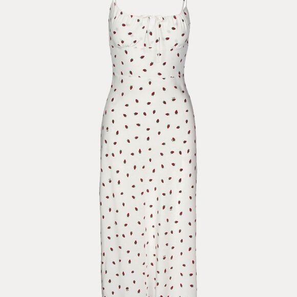 Realisation Par White and Red Midi Dress - Picture 4 of 9